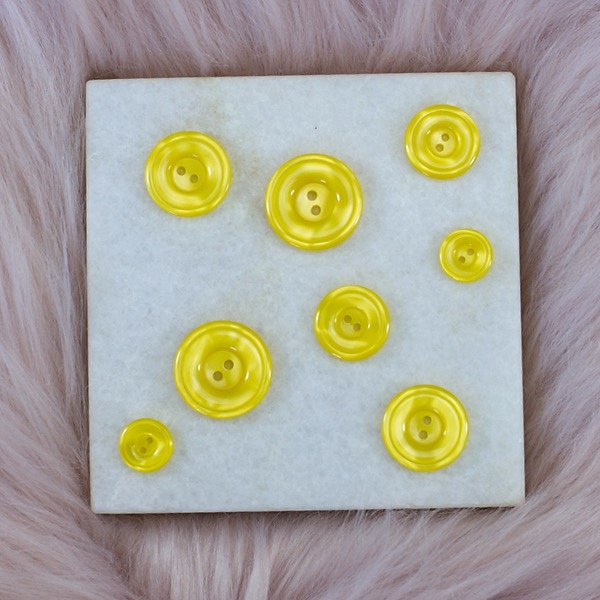 Knapp Aura - Citrongul (5-pack i olika storlekar) - Bild 2