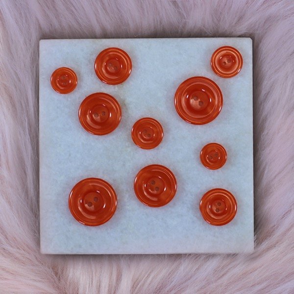Knapp Aura - Orange (5-pack i olika storlekar) - Bild 2
