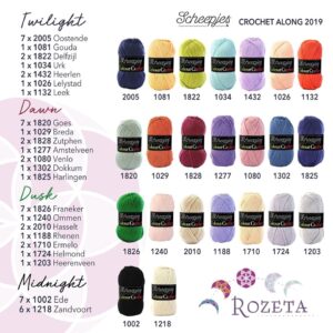 Rozeta Filt – Färgkombination Midnight
