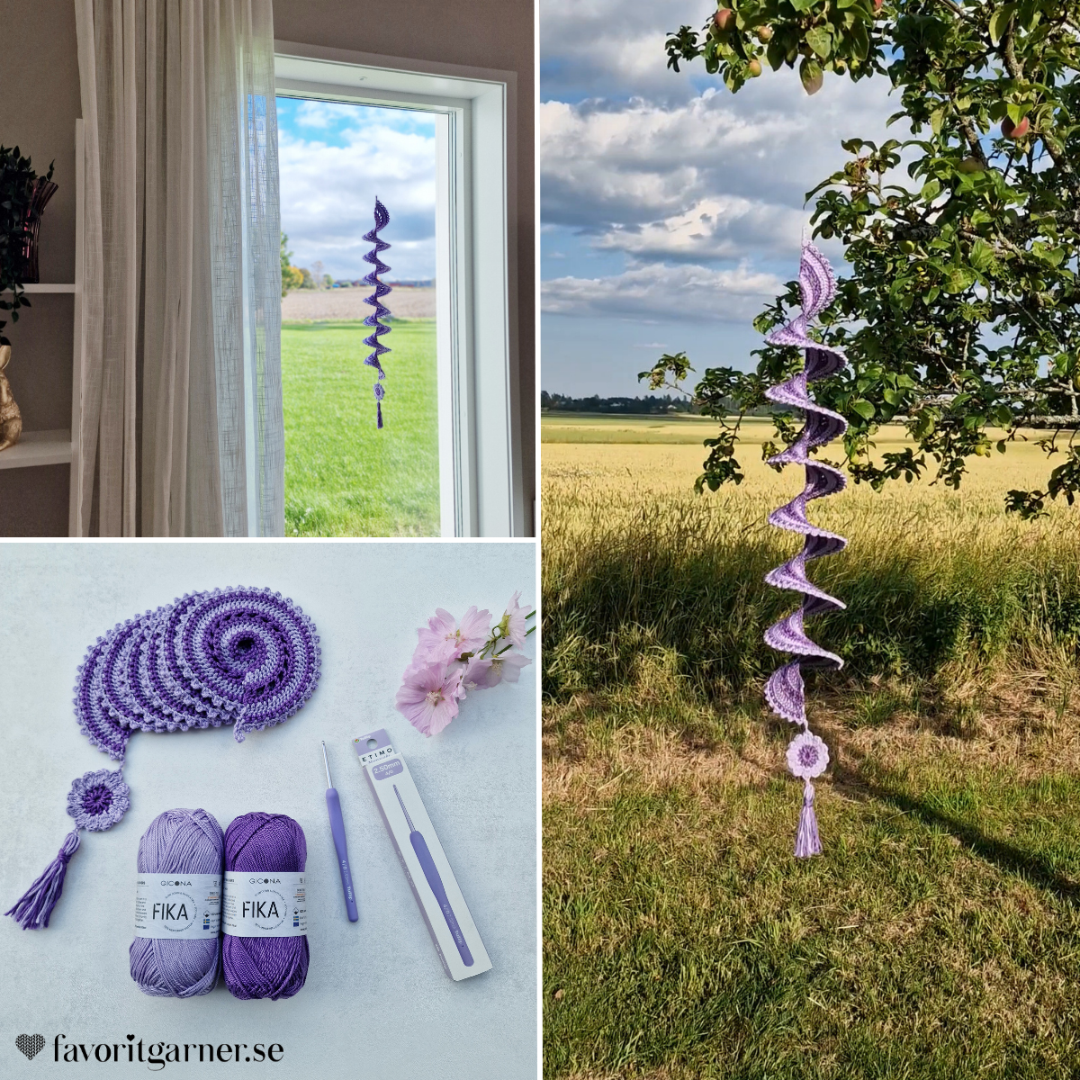 101-1020 - Virkad vindsnurra spiral collage-Favoritgarner